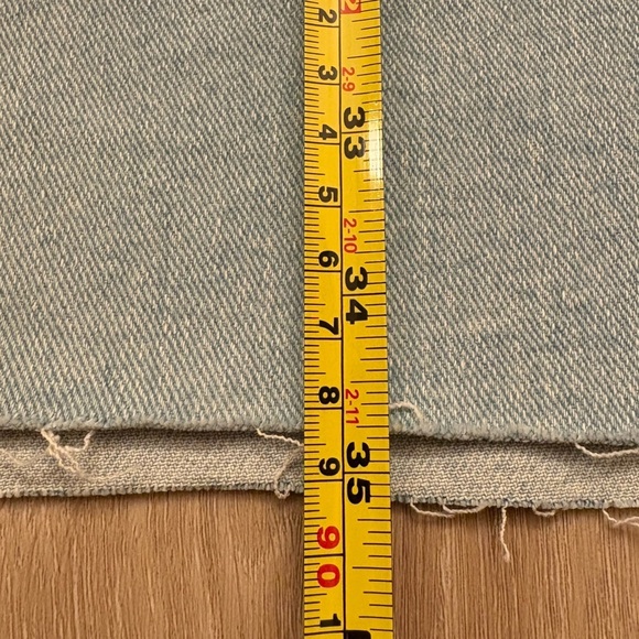 Jessica Simpson Light Blue Denim Midi Skirt with Raw Him Womens 18 Plus Size - Picture 14 of 14